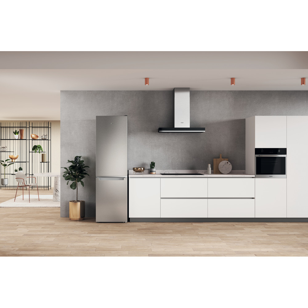 Whirlpool Hűtő/fagyasztó kombináció Szabadonálló W7X 92I OX Optic Inox 2 doors Lifestyle frontal