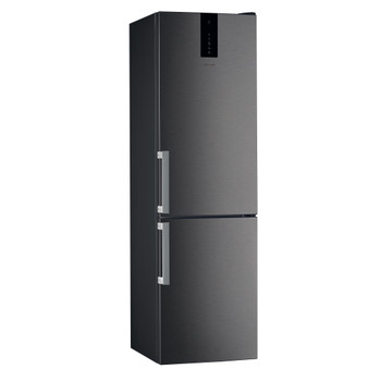 Whirlpool Kombinirani hladnjak Samostojeći W9 931A KS H Crna/Inox 2 doors Perspective