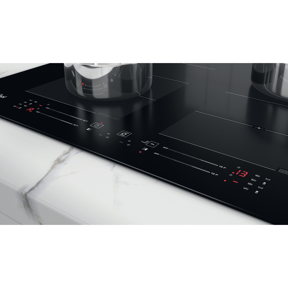 Whirlpool Table de cuisson WF S8865 NE Noir Induction vitroceramic Lifestyle control panel