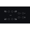 Whirlpool Paviršius AKT 801/NE Juoda Radiant vitroceramic Frontal
