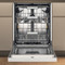 Whirlpool Astianpesukone Vapaasti sijoitettava W7U HP43 Työtason alle C Frontal