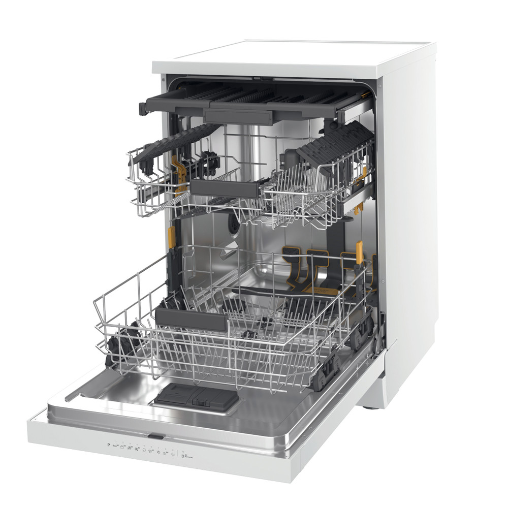 Whirlpool Myčka nádobí Volně stojící W7F HP33 A Volně stojící D Perspective open