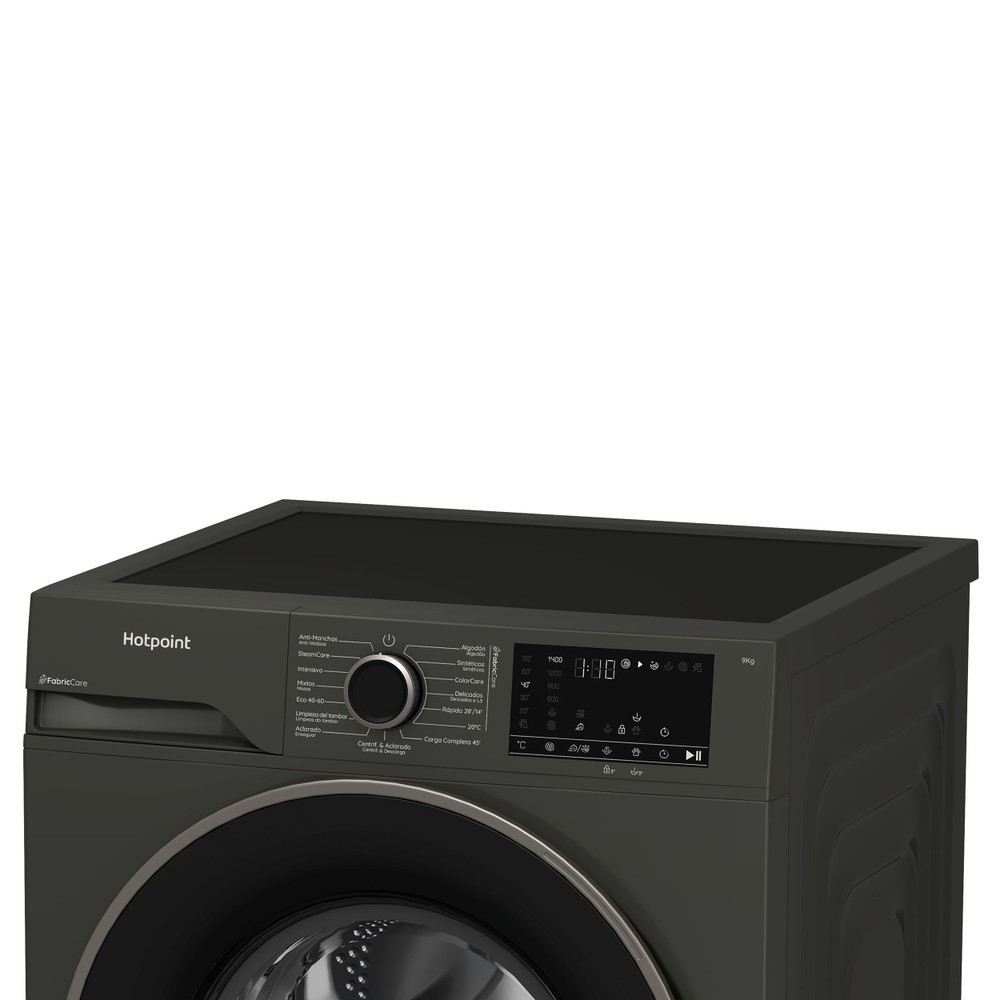 Hotpoint Lavadora Libre instalación HB 93G CARE SPT Manhattan Grey Cargador frontal A Lifestyle control panel