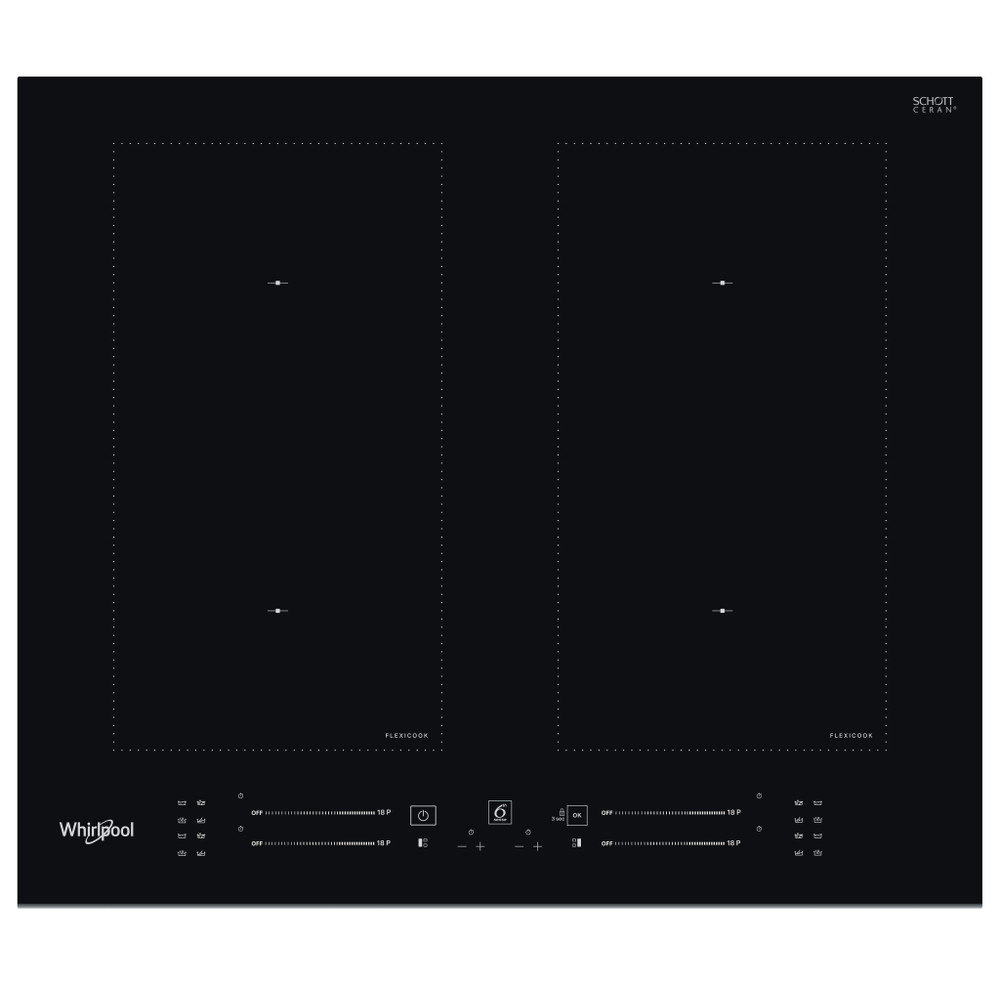 Whirlpool Kookplaat WL S3160 BF Zwart Induction vitroceramic Frontal