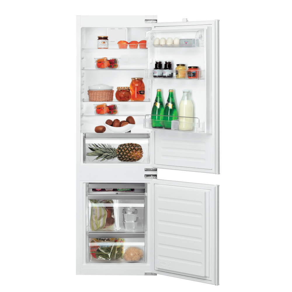 Bauknecht Réfrigérateur combiné Appareil encastrable KGIE 28502 Blanc 2 portes Frontal open