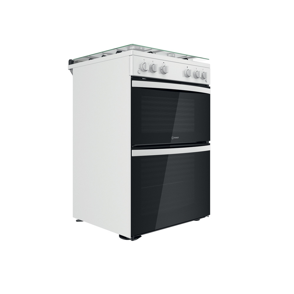 Indesit Double Cooker ID67G0MCW/UK White A+ Perspective
