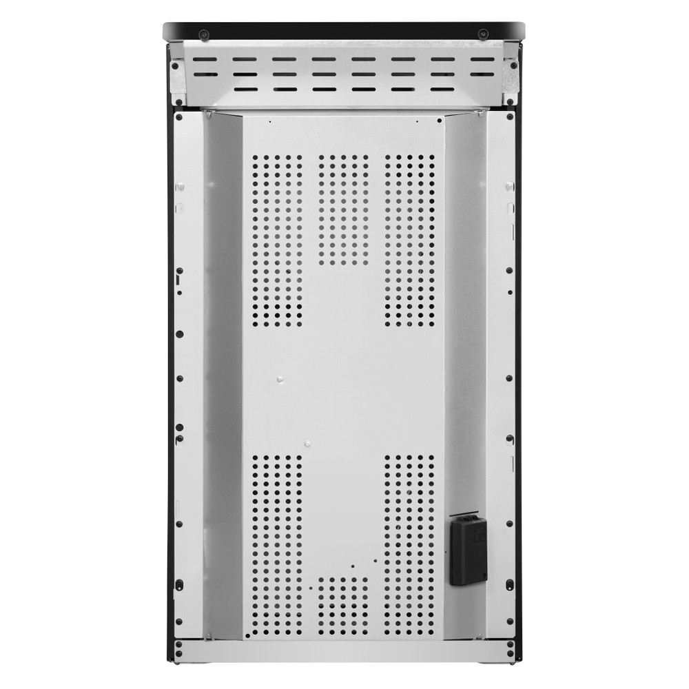 Hotpoint Double Cooker HD5V92KCB/UK Black A Vitroceramic Back / Lateral