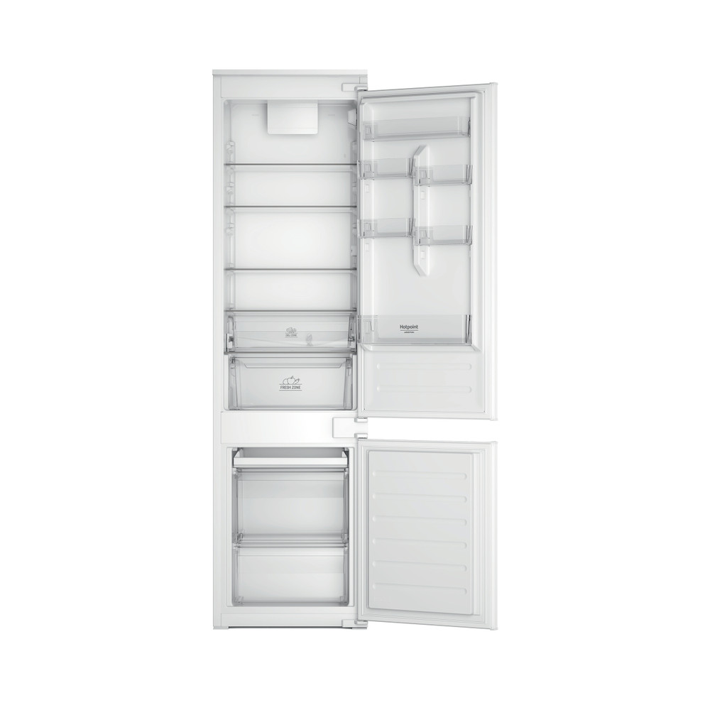 Hotpoint_Ariston Комбиниран хладилник с фризер За вграждане HAC20D011A1 Бял 2 врати Frontal open