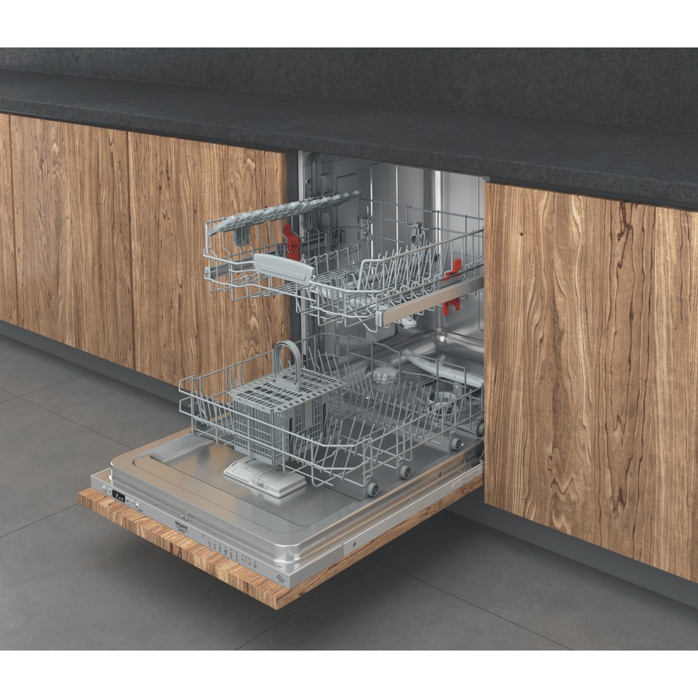 Hotpoint_Ariston Lave-vaisselle Encastrable HA2IFD14BN60S Encastrable D Perspective open