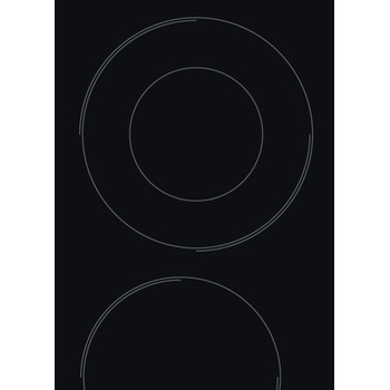 Indesit Ploča za kuhanje RI 261 X Crna Radiant vitroceramic Heating element