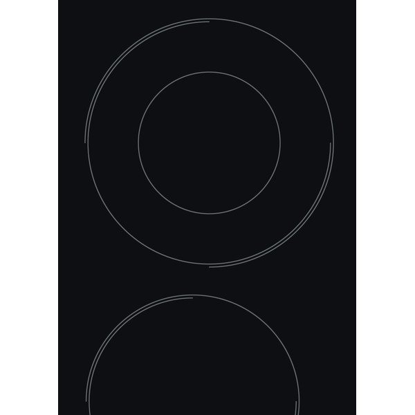 Indesit Ploča za kuhanje RI 261 X Crna Radiant vitroceramic Heating element