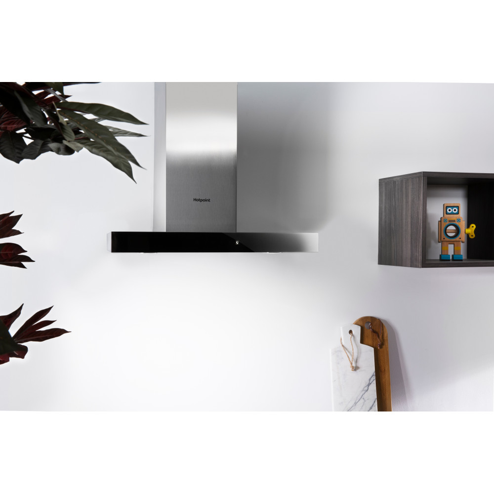 Hotpoint Campana Incorporado PHBS6.8FLTIX/1 Inox Wall-mounted Electrónico Lifestyle frontal