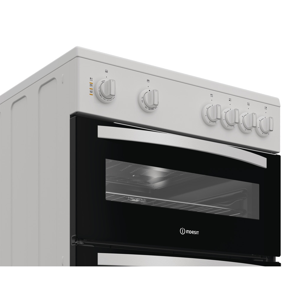 Indesit Double Cooker IDE6VMW White A Control panel