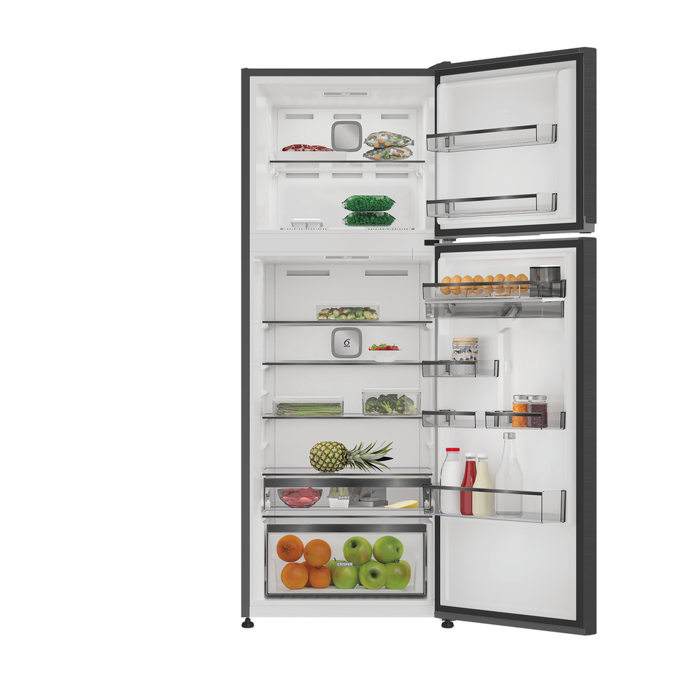 Whirlpool Hűtő/fagyasztó kombináció Szabadonálló WHD2 6472W X4E Sötét szürke 2 doors Lifestyle frontal open