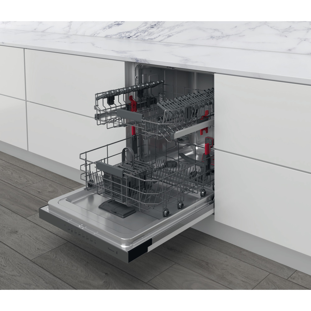 Whirlpool Vaatwasser Inbouw WBC 3C34 P X Geïntegreerd D Perspective open