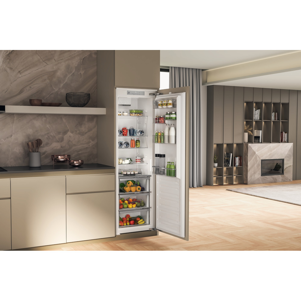 Bauknecht Rafraîchissant Appareil encastrable BKSD18A013C1 Sidérurgique Lifestyle perspective open