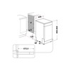 Indesit Máquina de lavar loiça Livre Instalação IN2FD10CS70W Livre Instalação D Technical drawing