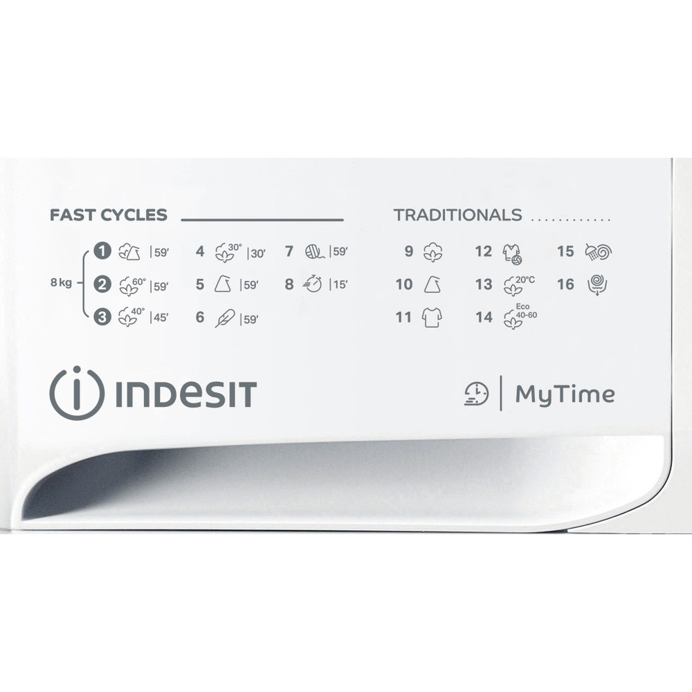 Indesit Πλυντήριο ρούχων Ελεύθερο MTWA 81484 W EU Λευκό Front loader C Program