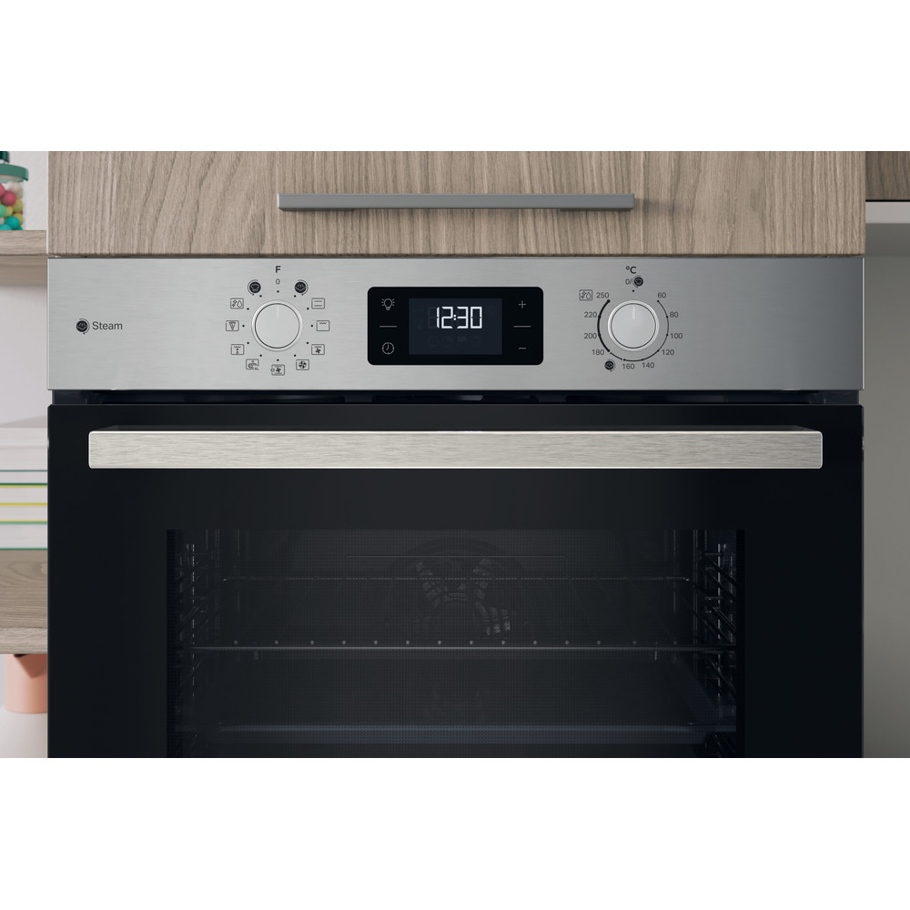 Indesit Cepeškrāsns Iebūvējams IO K58HSU1 X Elektriskā A+ Lifestyle control panel