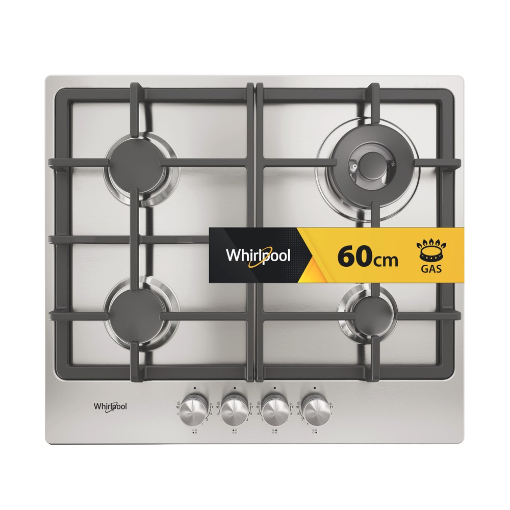Whirlpool Варильна поверхня TGML 661 IX Нержавіюча сталь Газова Frontal
