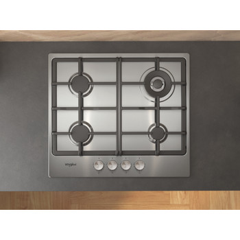 Whirlpool Ploča za kuhanje TGML 661 IX Inox PLINSKA Lifestyle frontal