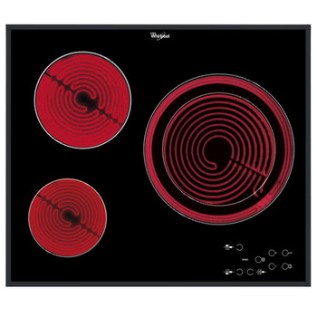 Whirlpool Encimera AKT 807/BF Negro Radiant vitroceramic Heating element