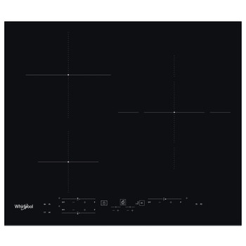 Whirlpool Table de cuisson WS B2360 BF Noir Induction vitroceramic Frontal