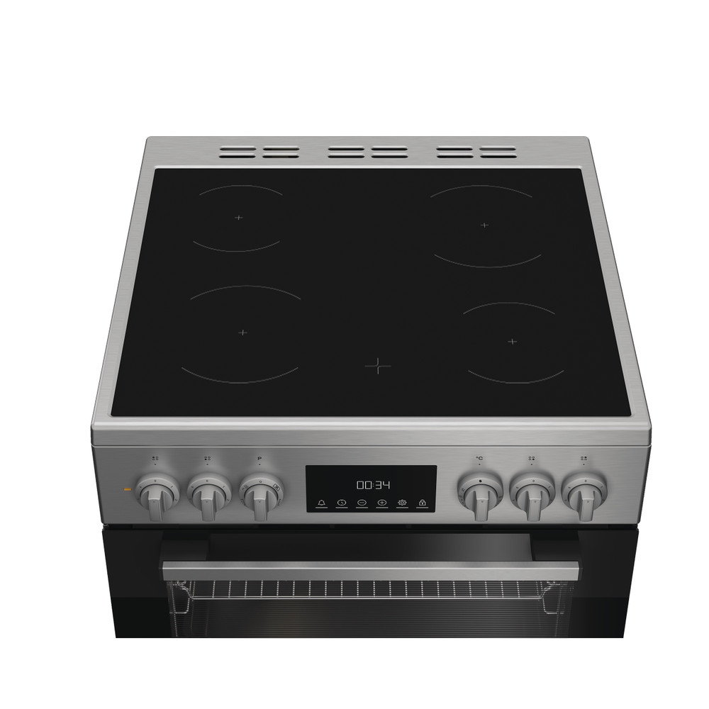 Indesit Cucina con forno a doppia cavità I6V5LCX Inox Elettrico Heating element