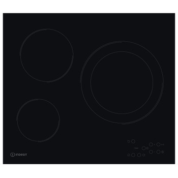 Indesit Encimera RI 360 C (ES) Negro Radiant vitroceramic Frontal