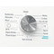 Whirlpool Washing machine Free-standing FFB 8458 WV UK N White Front loader B Perspective