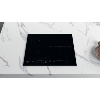 Whirlpool Encimera WL B2760 BF Negro Induction vitroceramic Lifestyle frontal top down