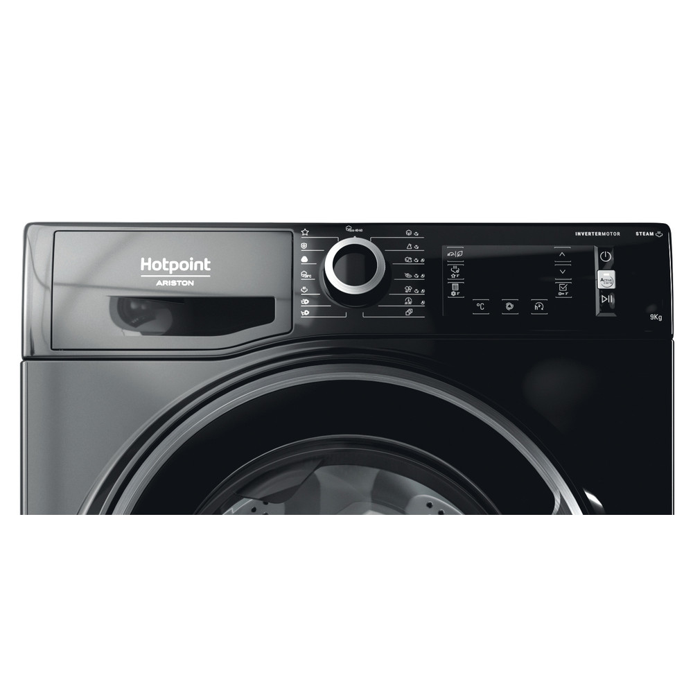 Hotpoint_Ariston Pesumasin Vabaltseisev NLCD 948 BS A EU Must Eestlaetav A Control panel