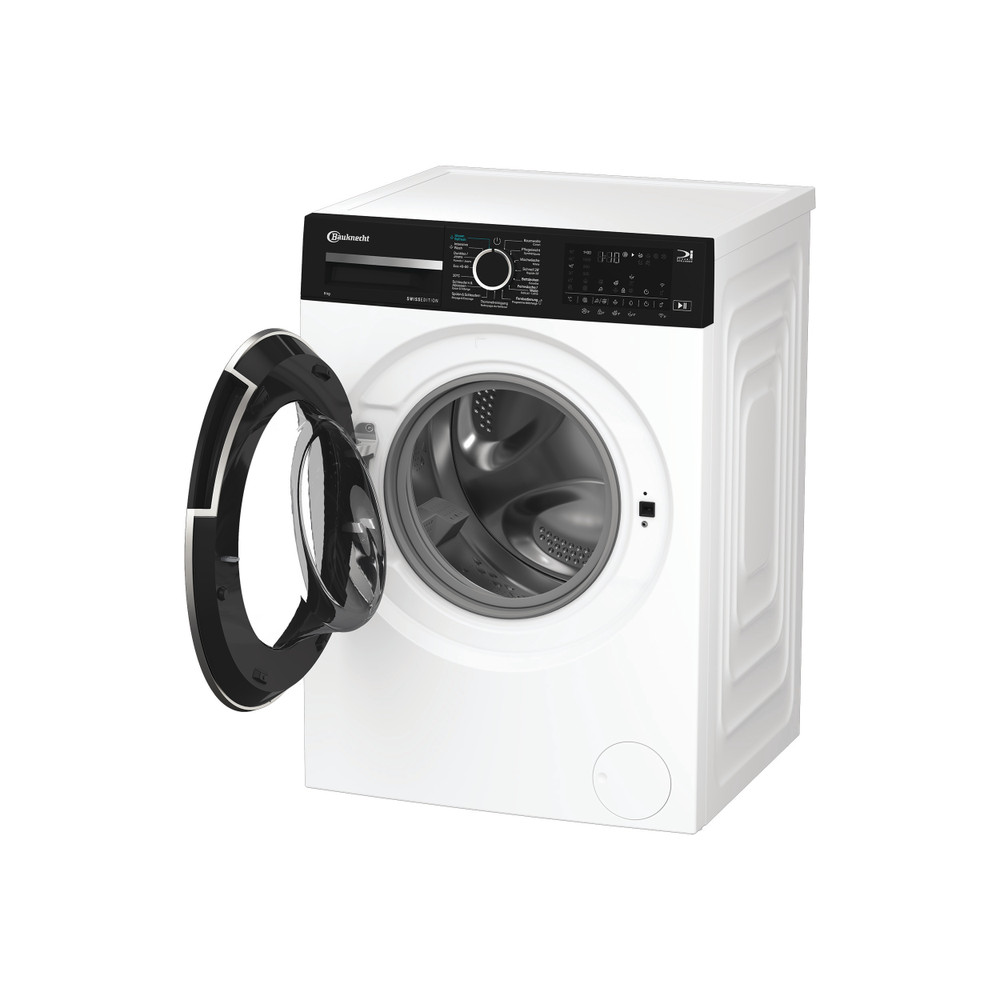 Bauknecht Waschmaschine Standgerät BKWM6109 Weiss Frontlader A Perspective open