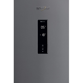 Whirlpool Hűtő/fagyasztó kombináció Szabadonálló W84BE 72 X 2 Inox 2 doors Control panel