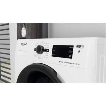 Whirlpool Lavadora secadora Libre instalación FWDG 961483 WBV SPT N Blanco Cargador frontal Lifestyle control panel