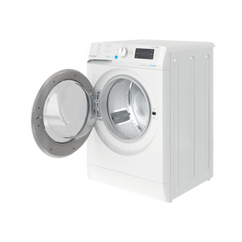 Indesit Lavadora secadora Libre instalación BDE 761483X W SPT N Blanco Cargador frontal Perspective open