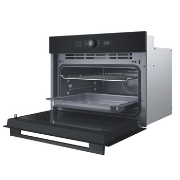 Whirlpool Magnetron Ingebouwd WCW56HMB Zwart Mechanisch en elektronisch 53 MW-Combi 950 Perspective open