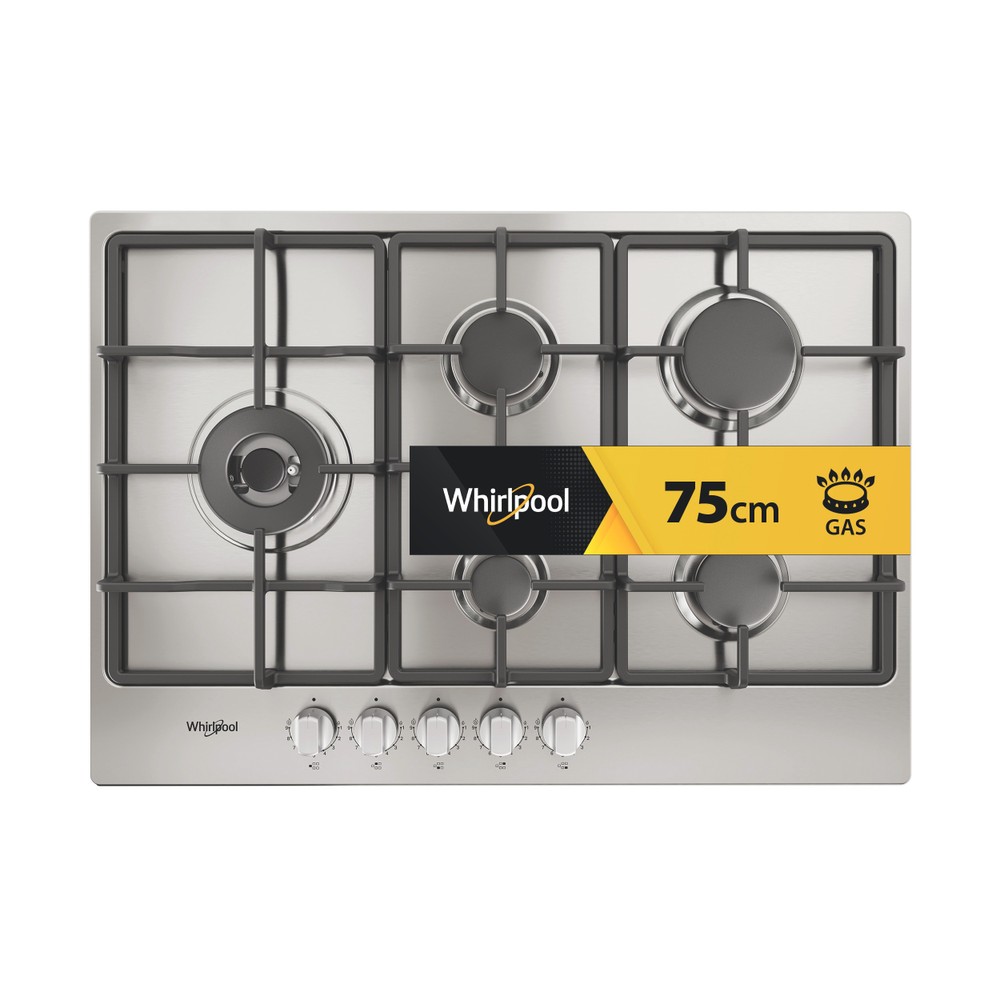 Whirlpool Hob TGML 761 IX R Inox Gas Frontal