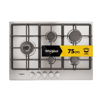 Whirlpool Kookplaat TGML 761 IX R Inox Gas Frontal