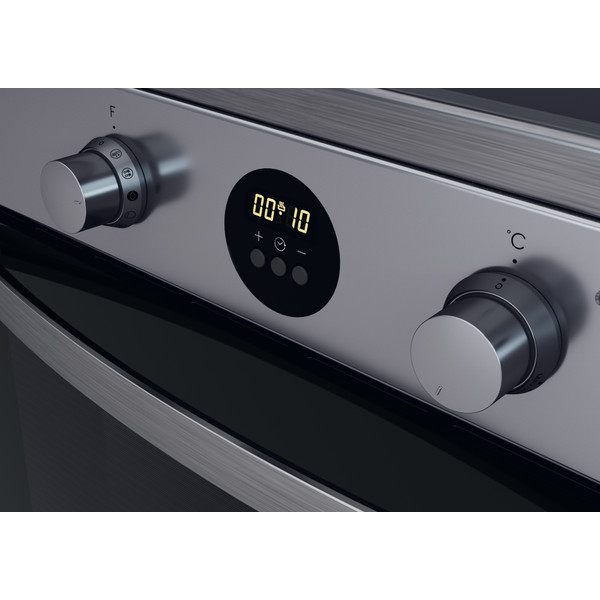 Indesit Cuisinière IS67IQ8CCX/FR Inox Electrique Control panel