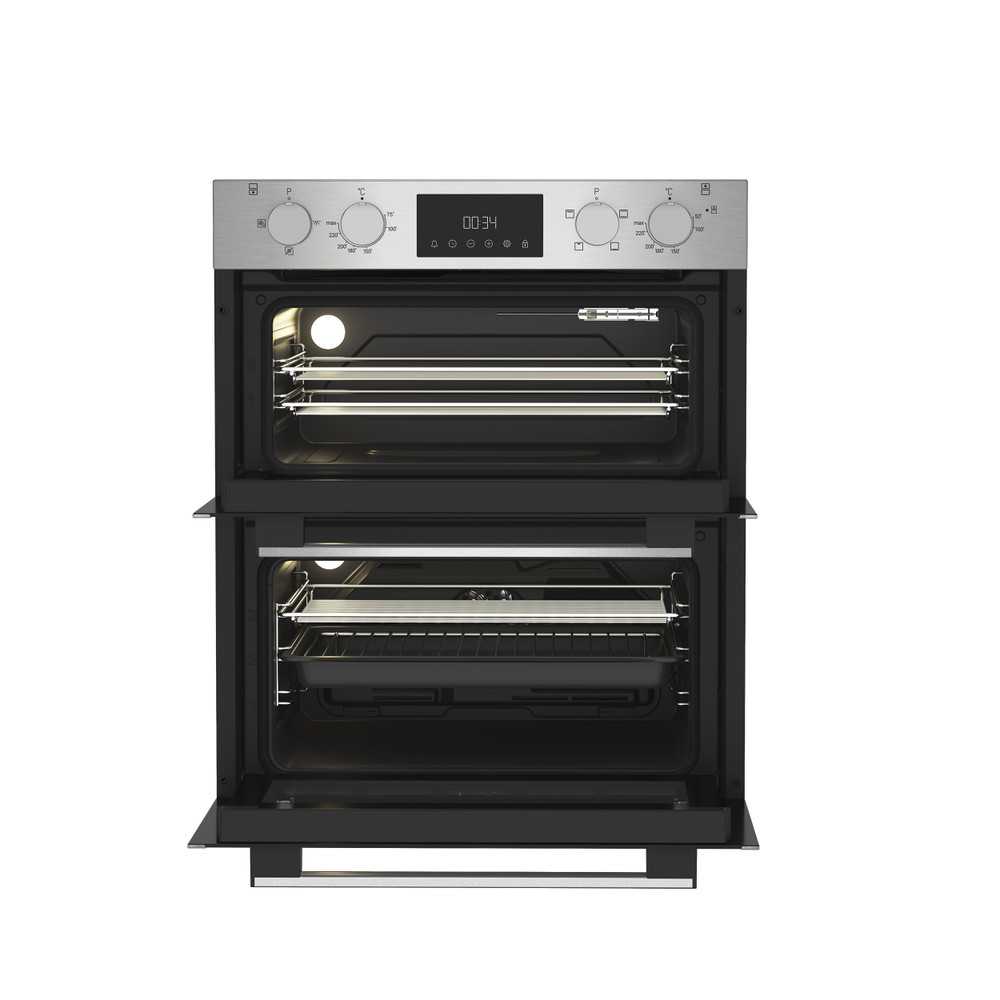 Hotpoint Double oven DUH 10D IX Inox A Frontal open