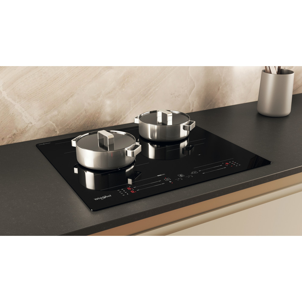Whirlpool Table de cuisson WF S3660 CPNE Noir Induction vitroceramic Lifestyle perspective