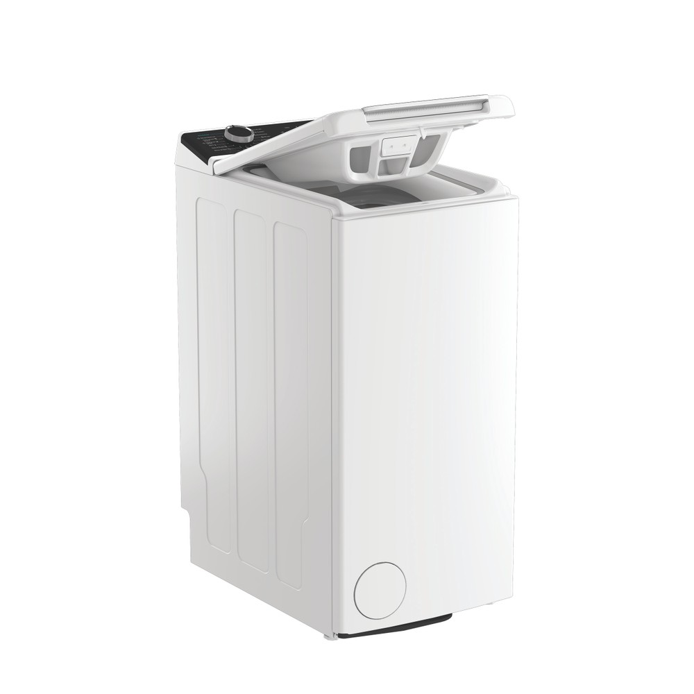Whirlpool Perilica za rublje Samostojeći TW721WBCVSWEE Bijela Gornje punjenje A Perspective open