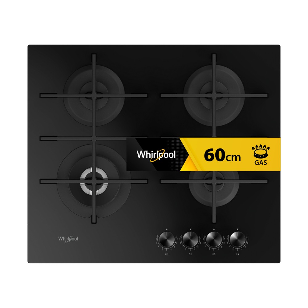 Whirlpool Hob GOWL 628/NB Black Gas Frontal