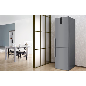 Whirlpool Kombinirani hladnjak Samostojeći W7 931T MX H Zrcalna/Inox 2 doors Lifestyle perspective