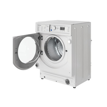 Indesit Lavadora secadora Encastre BI WDIL 861485 EU Blanco Cargador frontal Perspective open