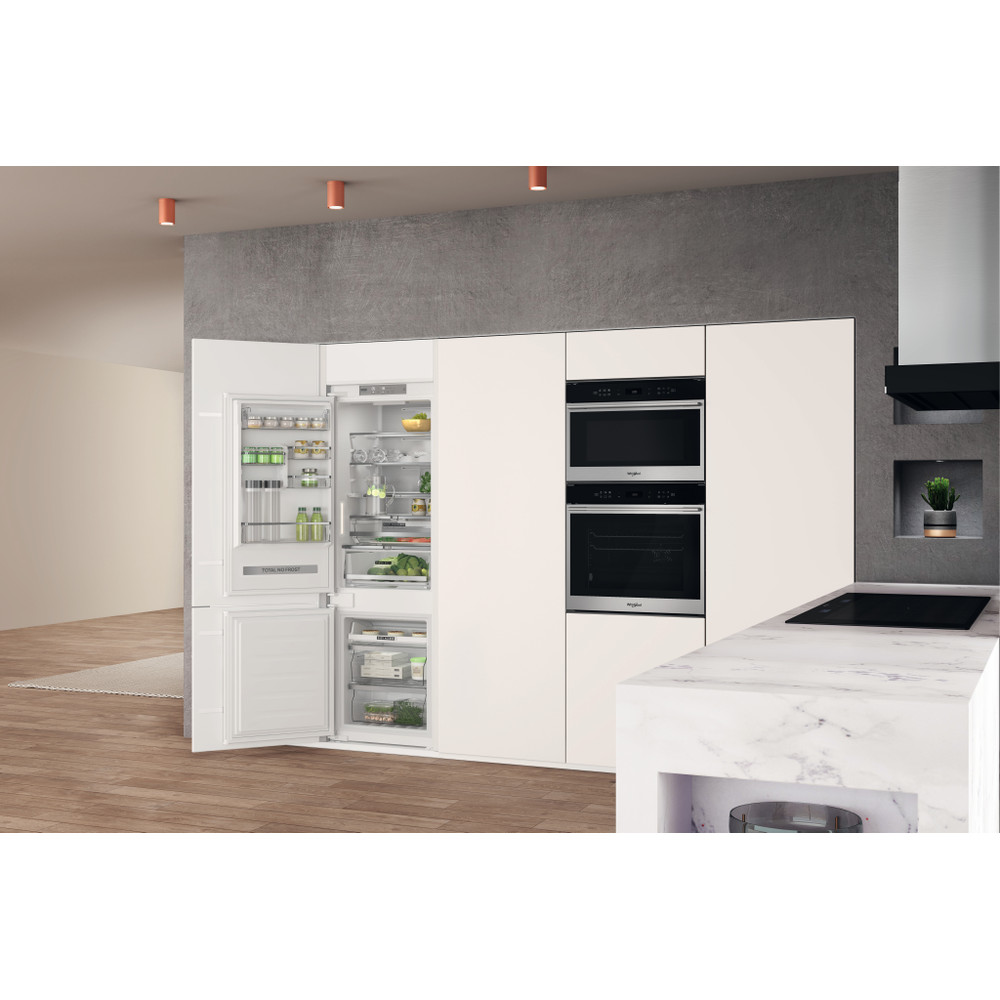 Whirlpool Kombinovaná chladnička s mrazničkou Vestavné WHC18 T594 Bílá 2 doors Lifestyle perspective open