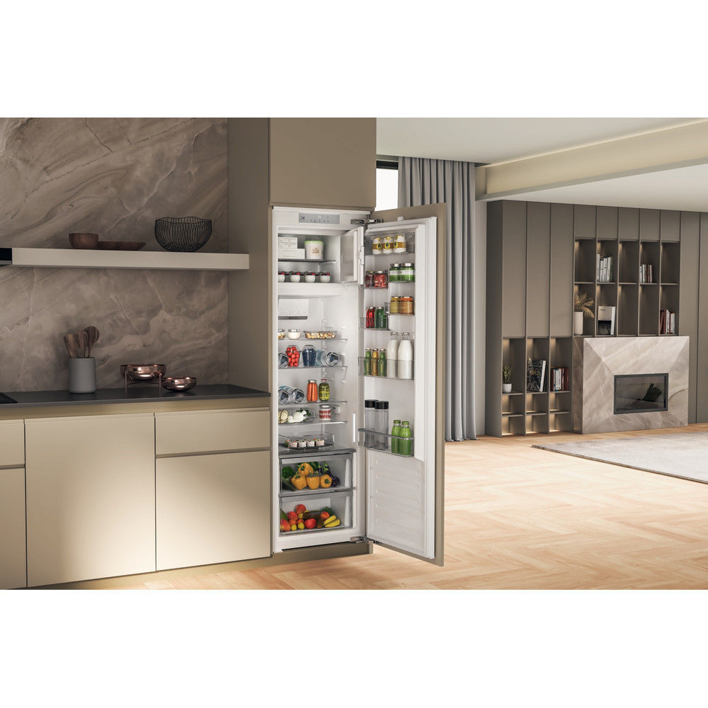 Bauknecht Koelkast Inbouw BKSD184013C1 Staal Lifestyle perspective open