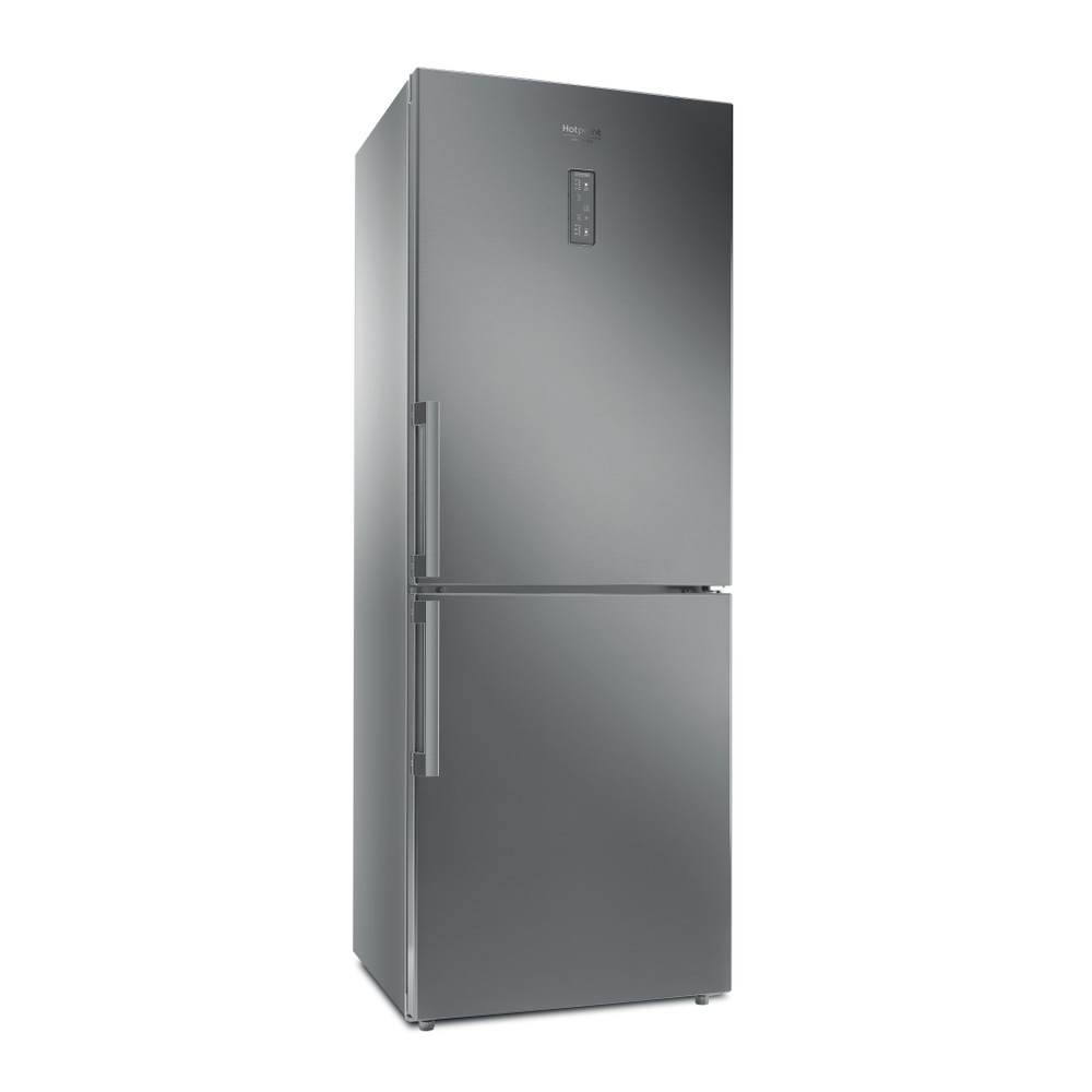 Hotpoint_Ariston Combiné Pose-libre HA70BE 31 X Optic Inox 2 portes Perspective
