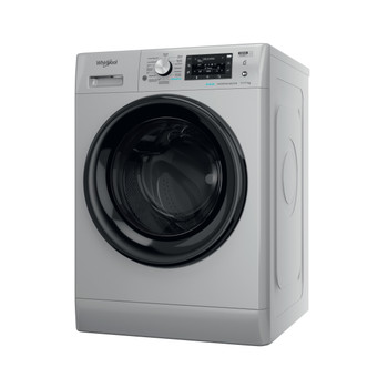 Whirlpool Máquina de lavar e secar roupa Livre Instalação FFWDD 1174269 SBV SPT Prata Carga Frontal Perspective